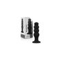 Black&Silver Scott Anal Plug Premium Silicone Black 1ud