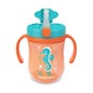 Baboo Vaso Pajita Silicona Bola Sea Life Naranja 9M 300ml 1ud