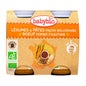 Babybio Tagesmenü ab 6 Monate Gemüse und Pasta Bolognese Style 2x200 Gramm