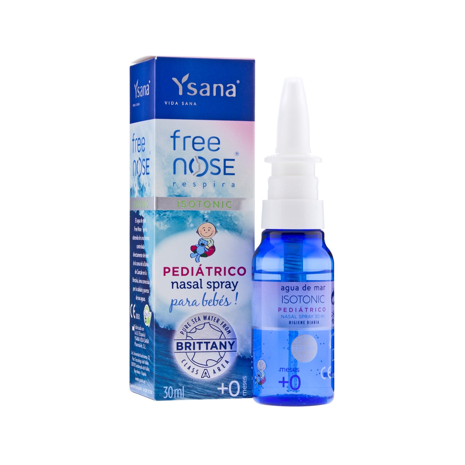 Free Nose® Agua de Mar Hipertónica Fuerza Fuerte espray nasal 120ml de  Ysana® Vida Sana
