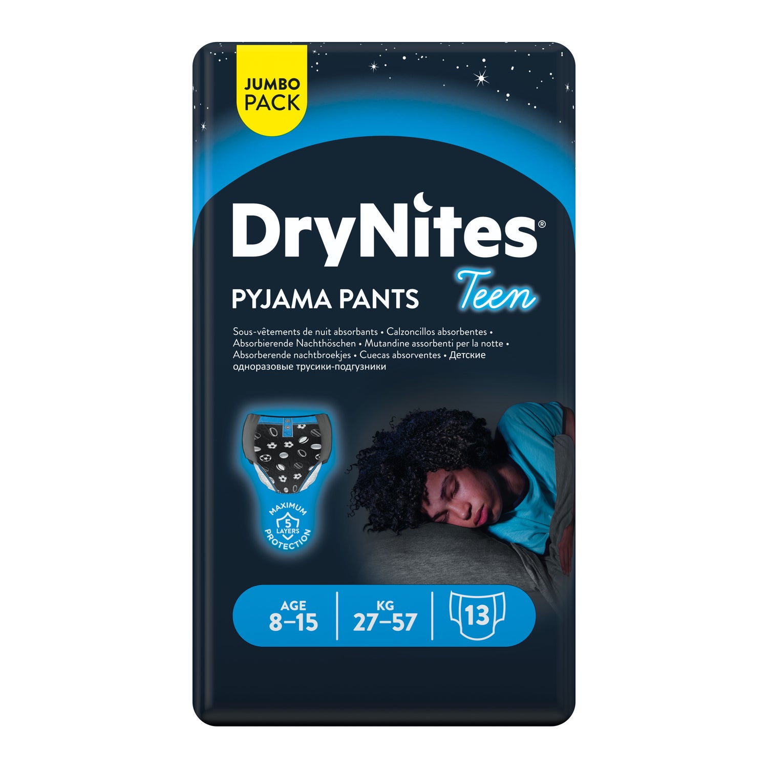 Huggies Diapers Drynites Boy 8-15 Years 13u