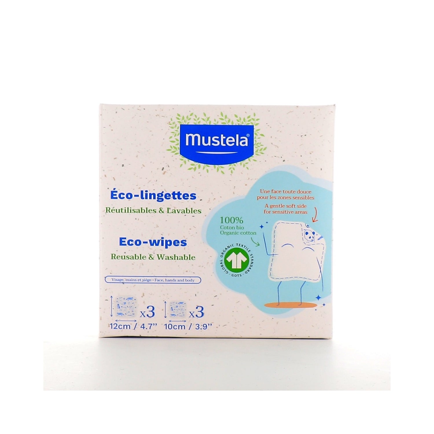 Mustela Bebé Eco-Toallitas Reutilizables Lavables 6uds