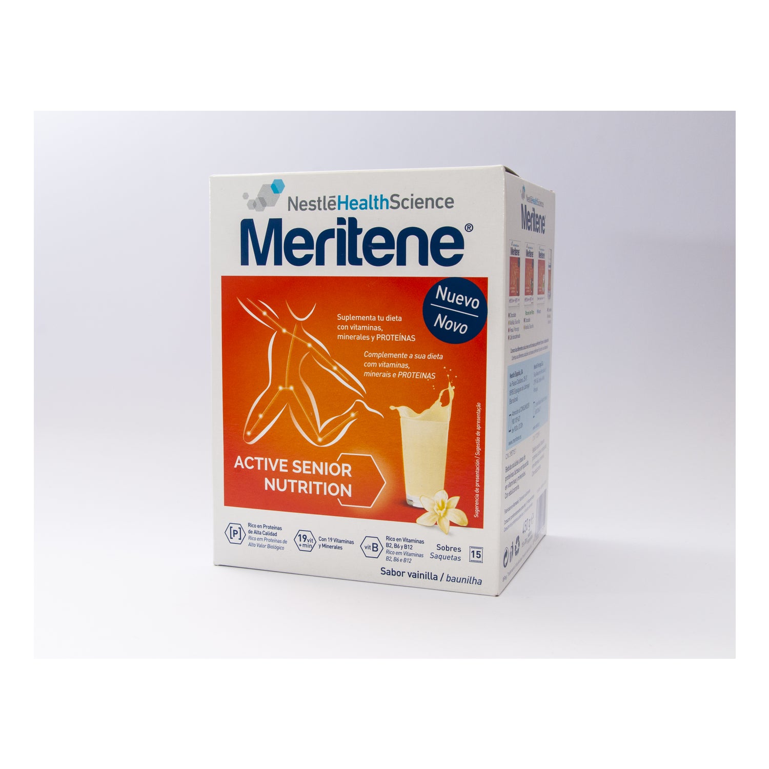 Meritene® fuerza y Vitalidad batidos sabor vainilla 15 sobres | PromoFarma