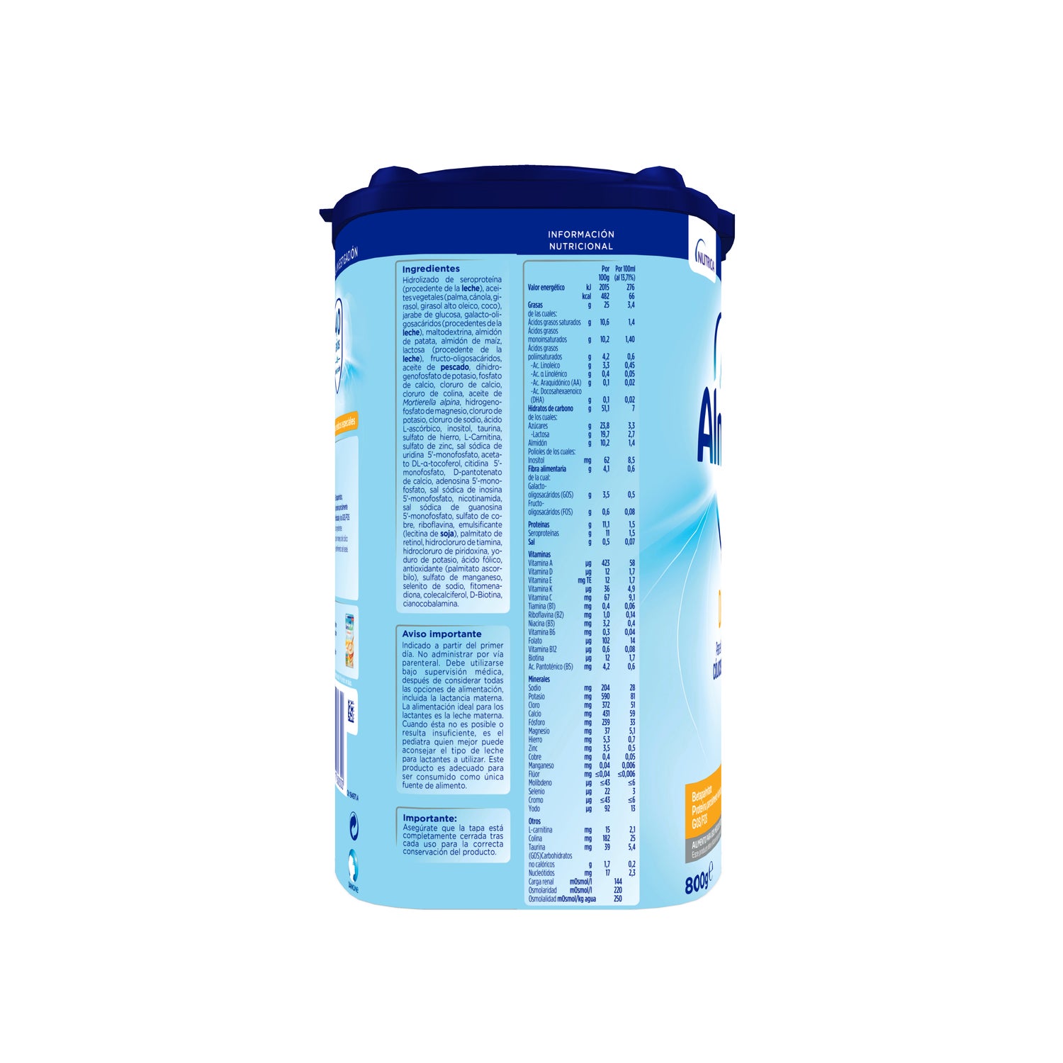 Almirón Advance Digest 1 Leche de fórmula anti-colico y anti-estreñimiento  a partir del primer día 800g – Farmacia Granvia 216
