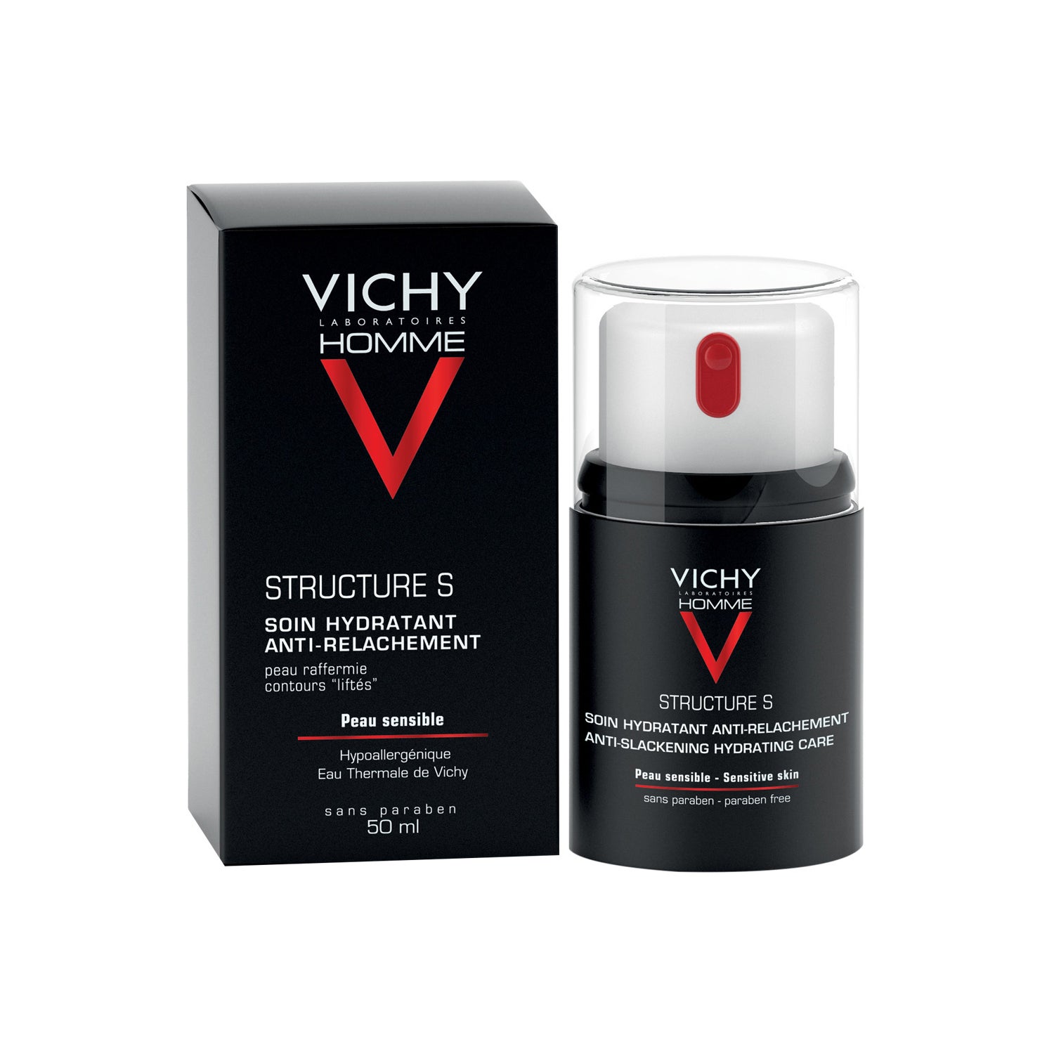 Vichy Homme Structure Force Soin Global Hydratant Anti-Âge Peau