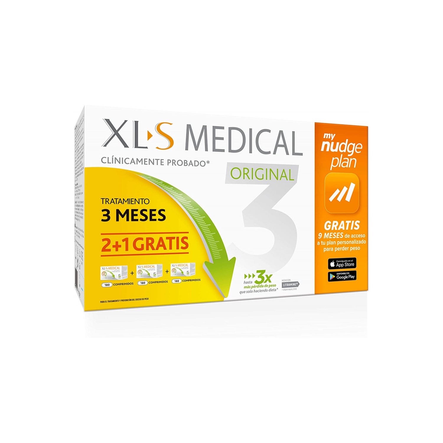 XLS Medical Original Pack 3 Meses 3x180comp