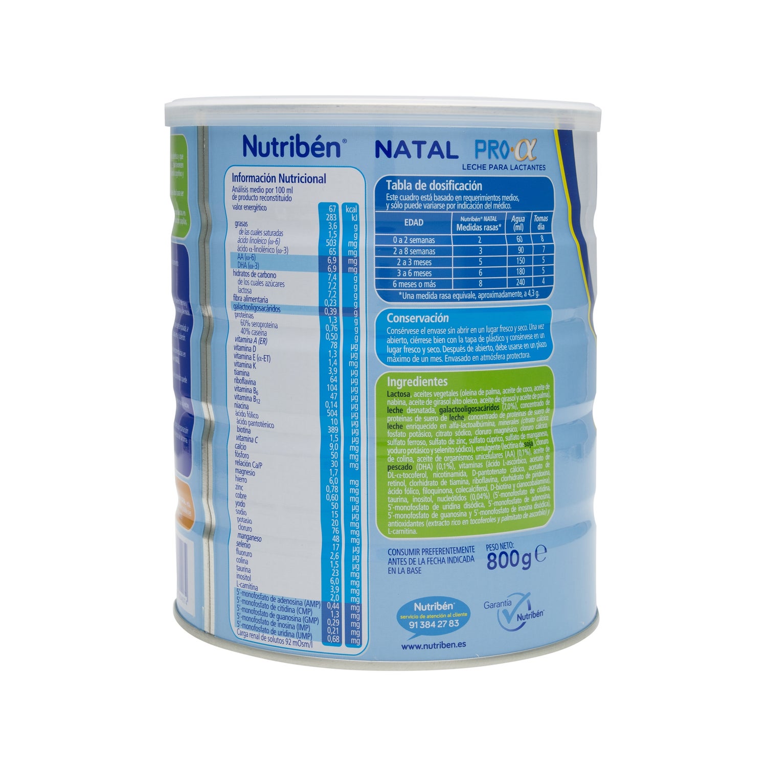 mayor proyector represa Nutribén® Natal 0-6 meses 800g | PromoFarma
