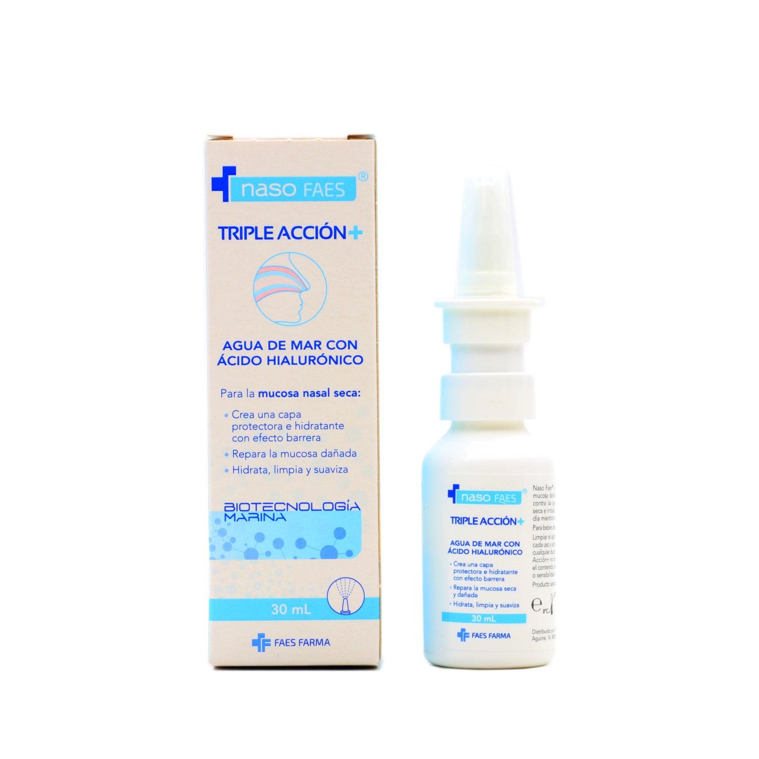 Spray para el cuidado de fosas nasales Agua de Mar Senti2 pack de 2  unidades de 100 ml.