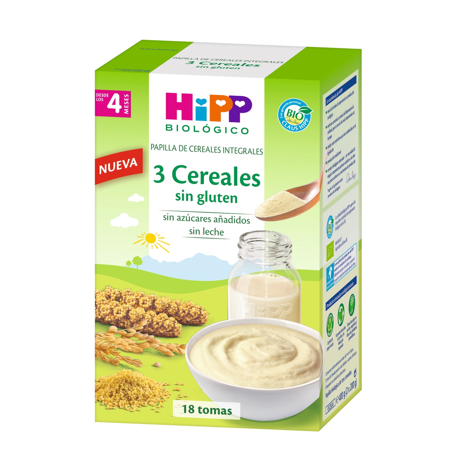 Papilla ecológica cereales sin gluten con quinoa Smileat – Farmacia del Grau
