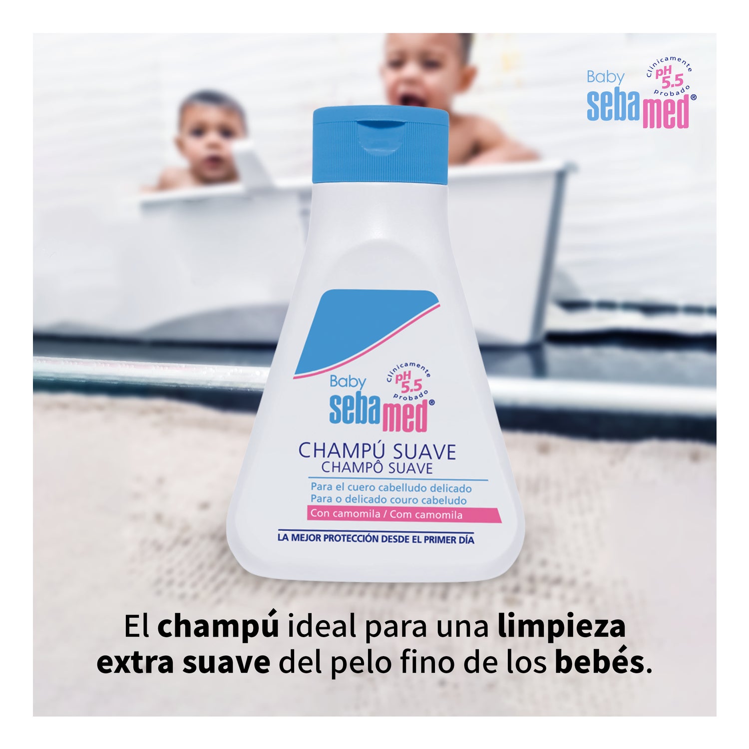 Sebamed Baby Champú Suave 200ml, Limpieza suave para el cuero cabelludo  delicado y cabello fino del bebé : : Bebé