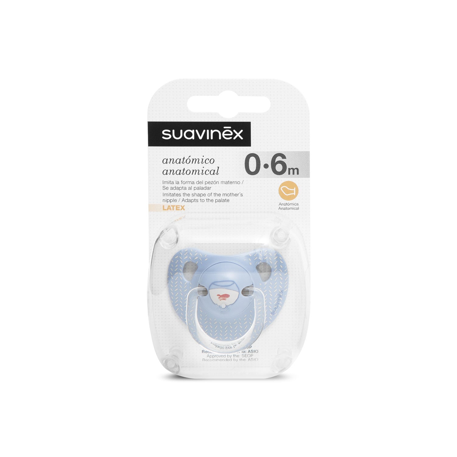 Referendum Heel Couscous Suavinex® anatomical latex pacifier 0-6 Months 1 piece | PromoFarma