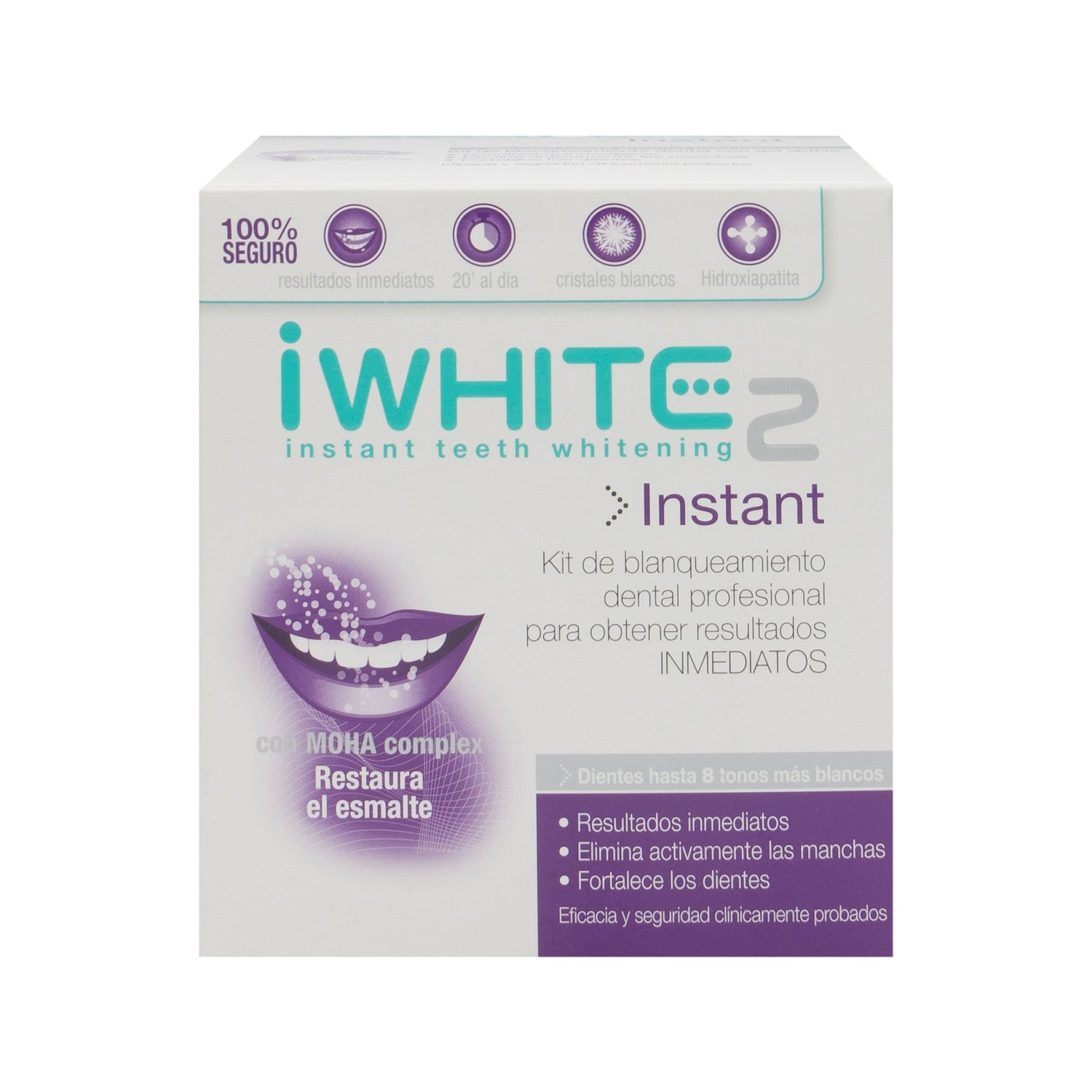 Internationale Fruit groente gras Iwhite 2 Instant teeth whitening kit 10 moulds | PromoFarma