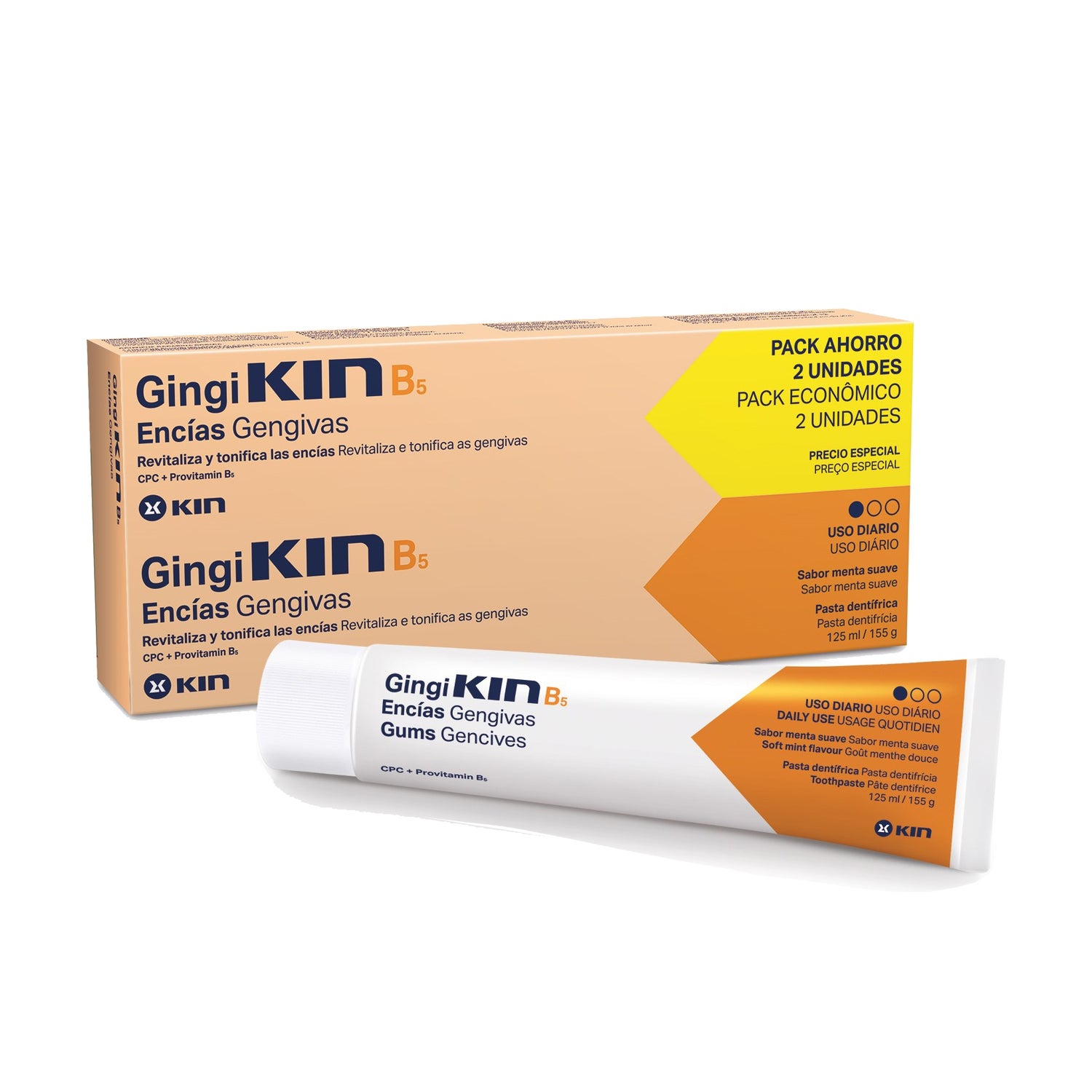 Gingi Kin Plus Toothpaste 2x125ml PromoFarma