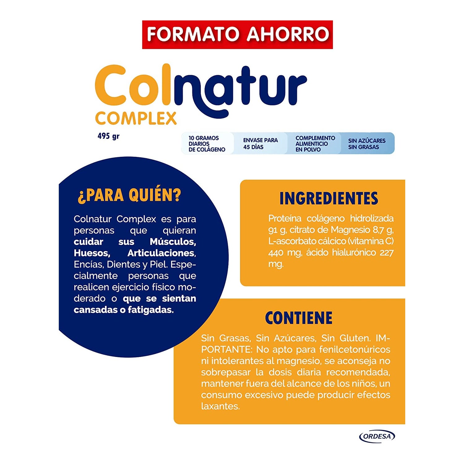 Colnatur Complex Neutro Pack 6x330 gr - Parafarmacia Iglesias