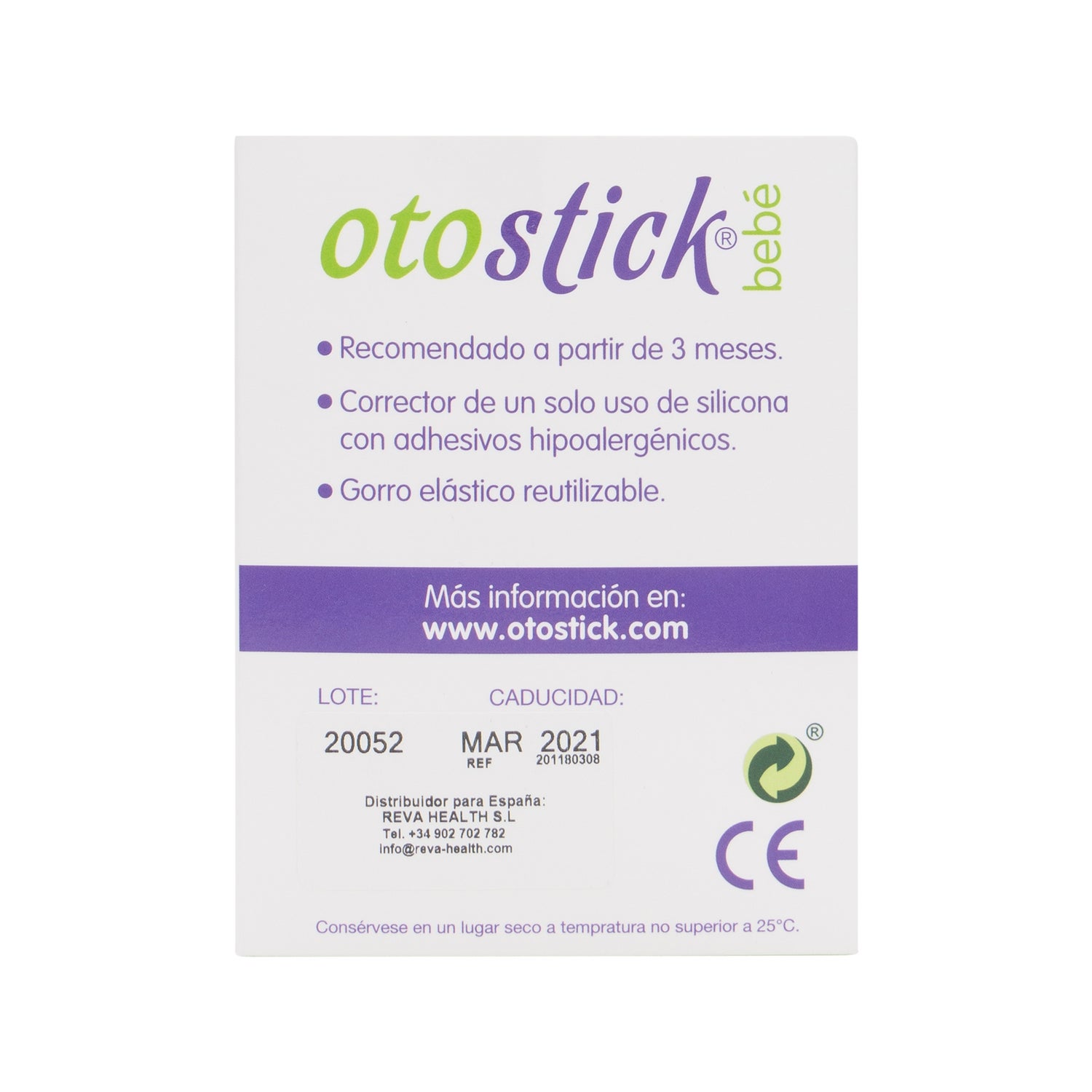 Otostick Pack - 3, Correttore per Orecchie a Sventola, Contiene 24  correttori