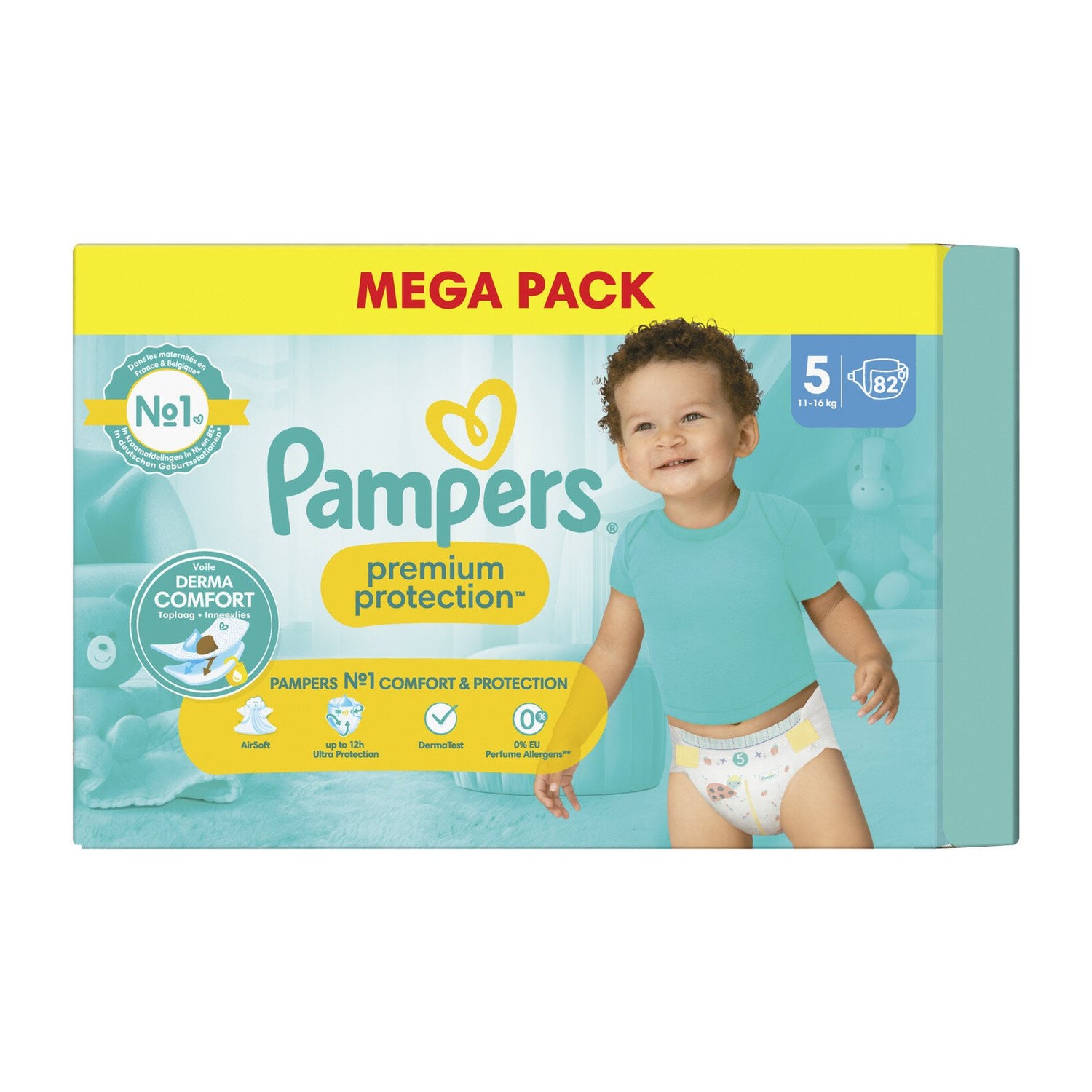 Pampers Premium Protection Pañales Talla 5 76uds