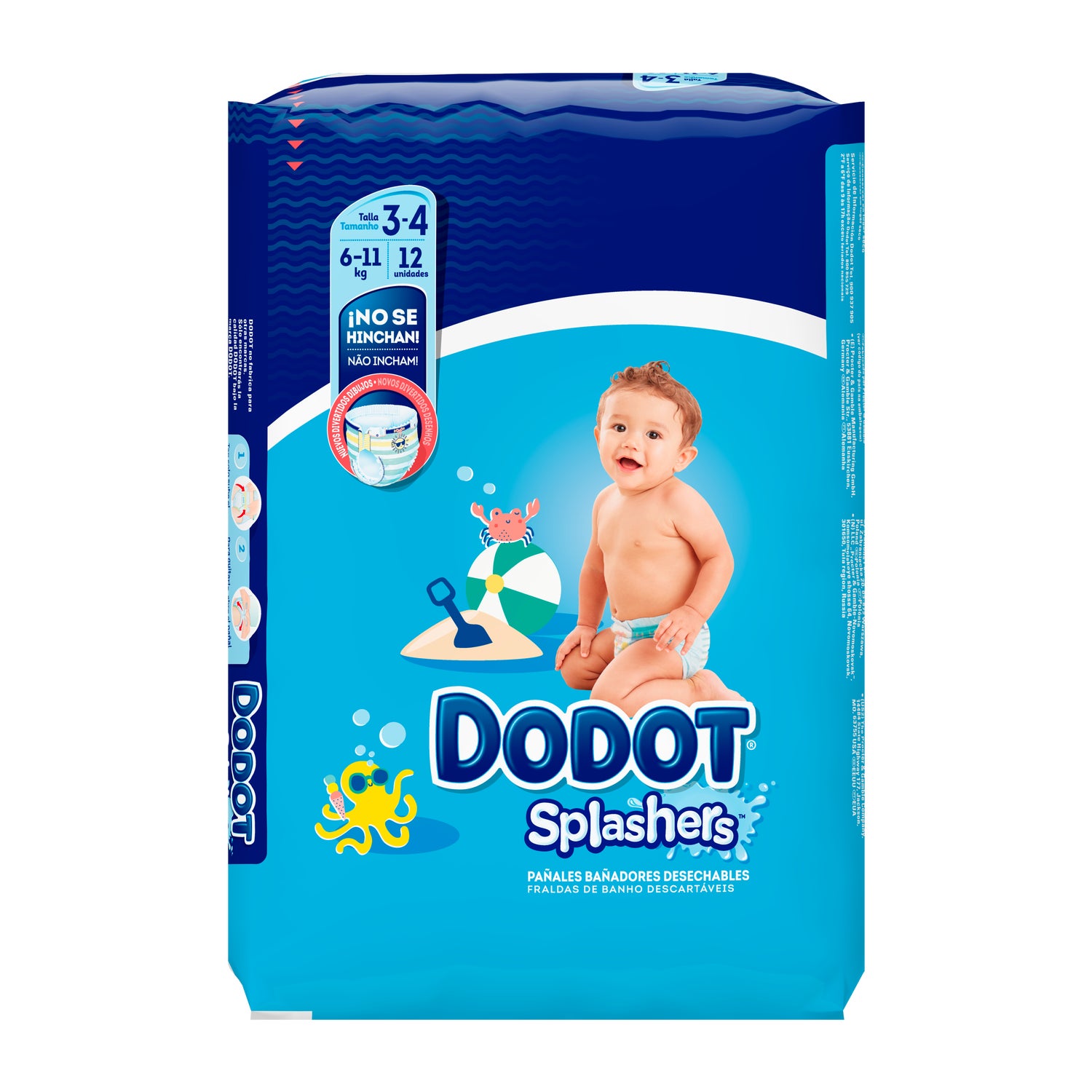 Dodot diaper swimwear Splasher size 3-4 //6-11kg 12und