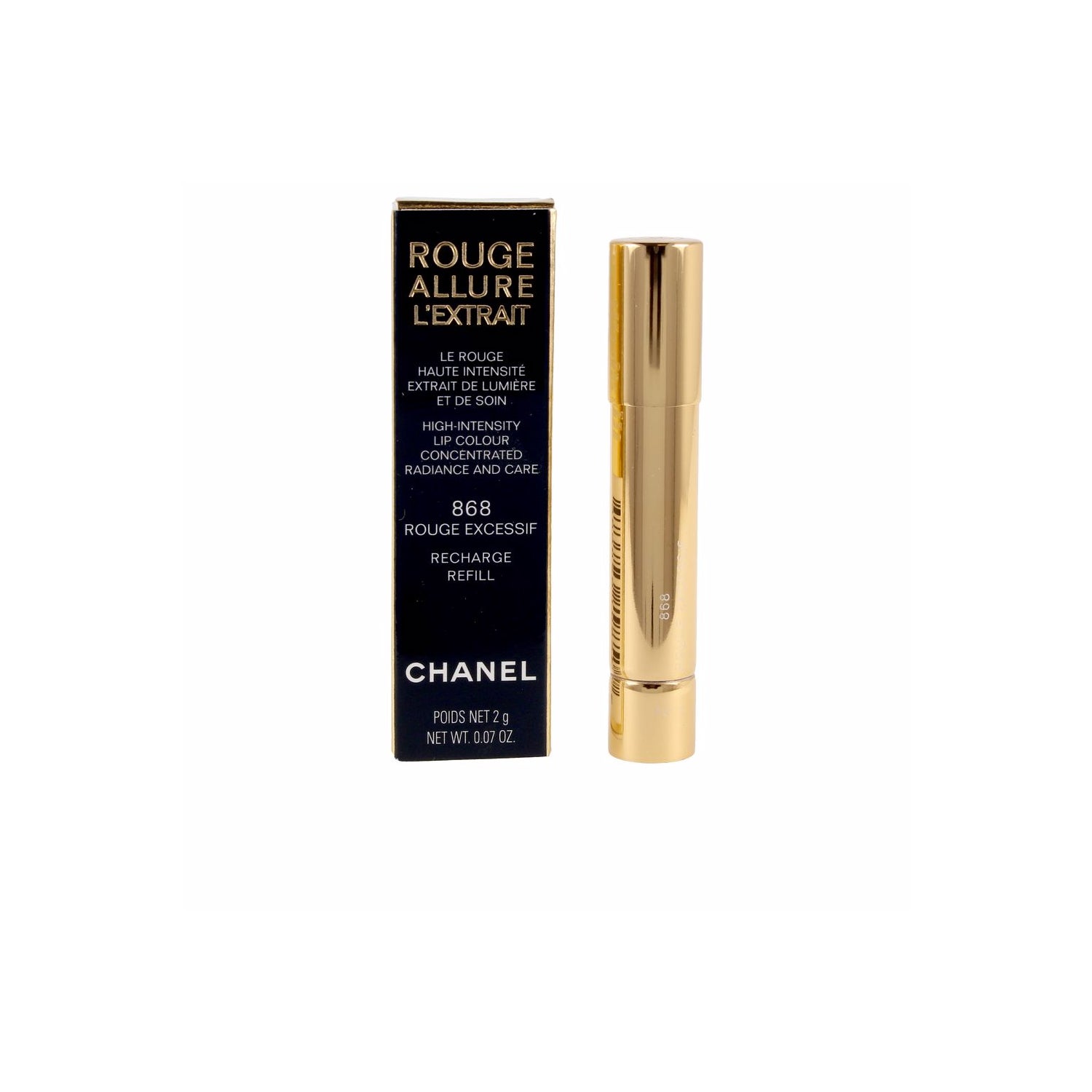 ROUGE ALLURE L'EXTRAIT - REFILL High-Intensity Lip Colour Concentrated  Radiance and Care - CHANEL