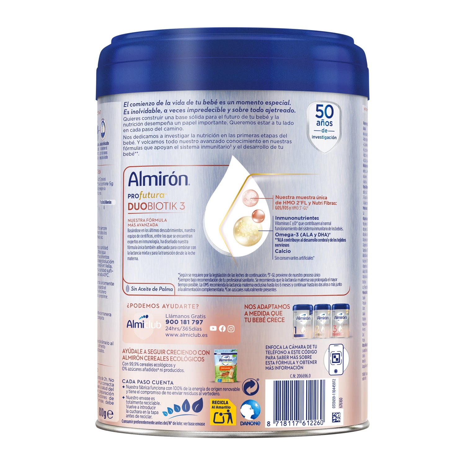 Nutricia Almiron Profutura 1 (0-6m) Milk Powder 800gr
