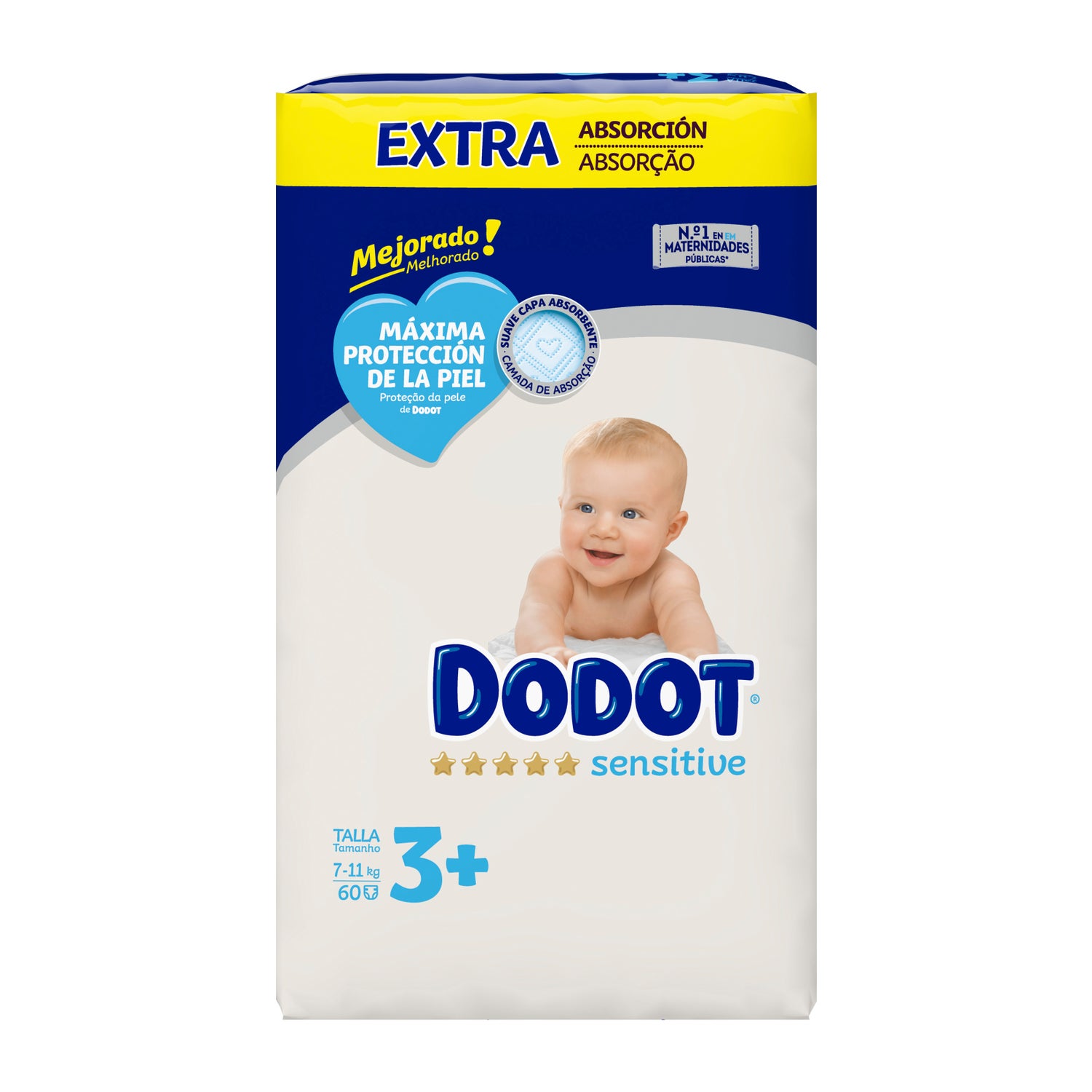 Dodot Sensitive Diapers Size 3 (60 pcs.)