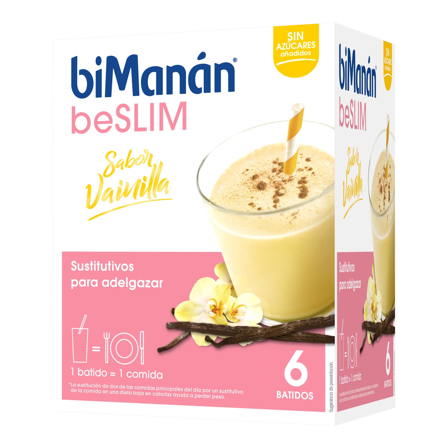 Arenoso piano Miau miau biManán® Sustitutive batido vainilla 55g 6 sobres | PromoFarma
