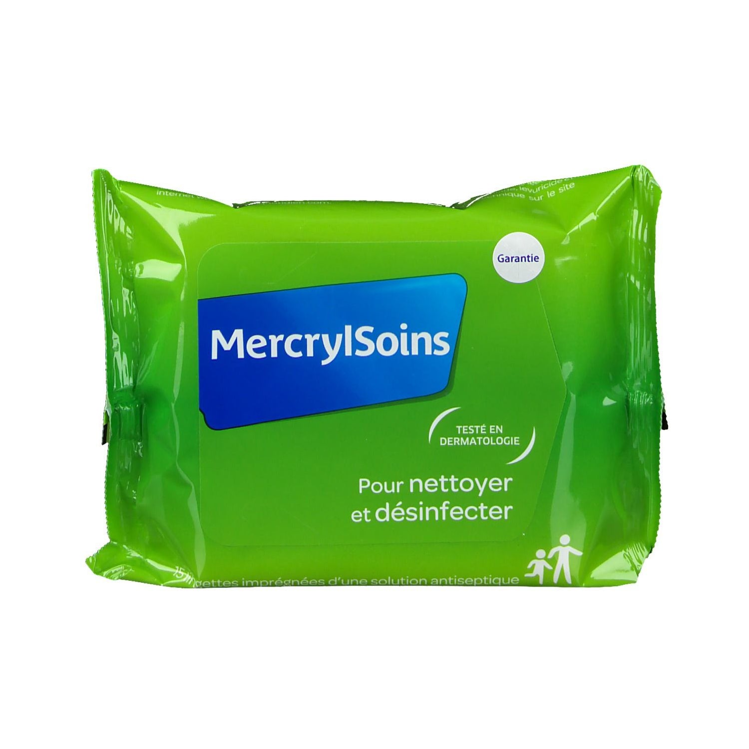 Mercryl cura borsa di 15 salviette disinfettanti