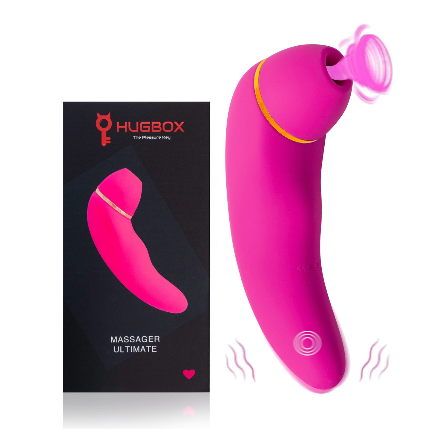 Hugbox Pro Succionador Clítoris 30 Rosa 1ud | PromoFarma