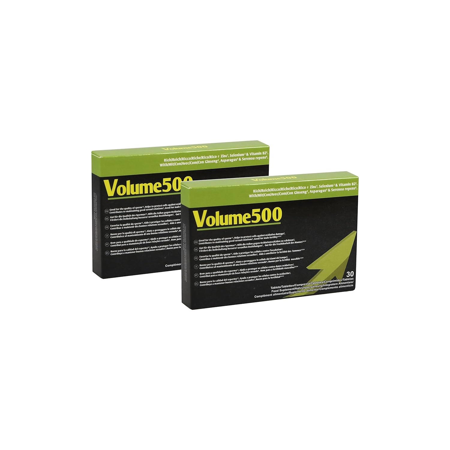 Volume500 pillole di miglioramento dello sperma 2 scatole (30+30) |  PromoFarma