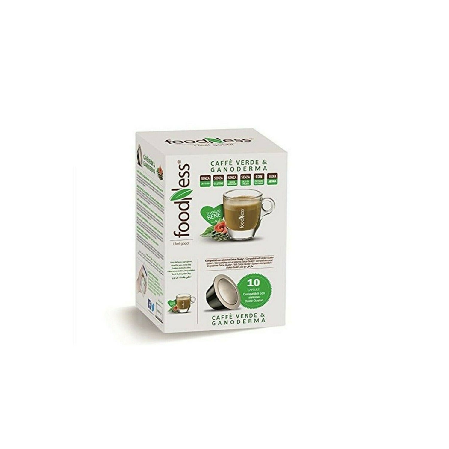 Foodness Dolce Gusto Café Verde Ganoderma 50caps