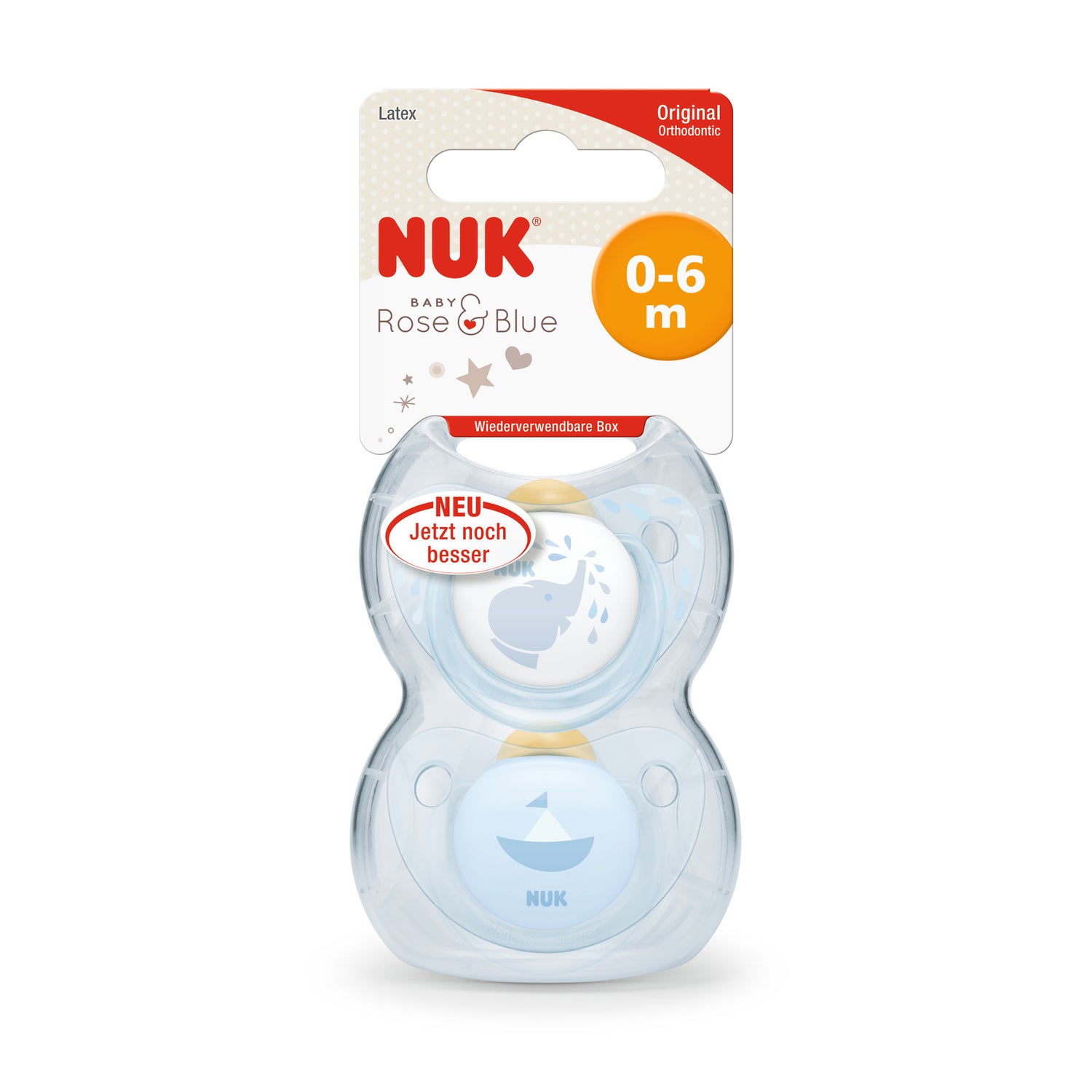NUK Chupete Animales 0-6 meses 2 uds - 2 modelos