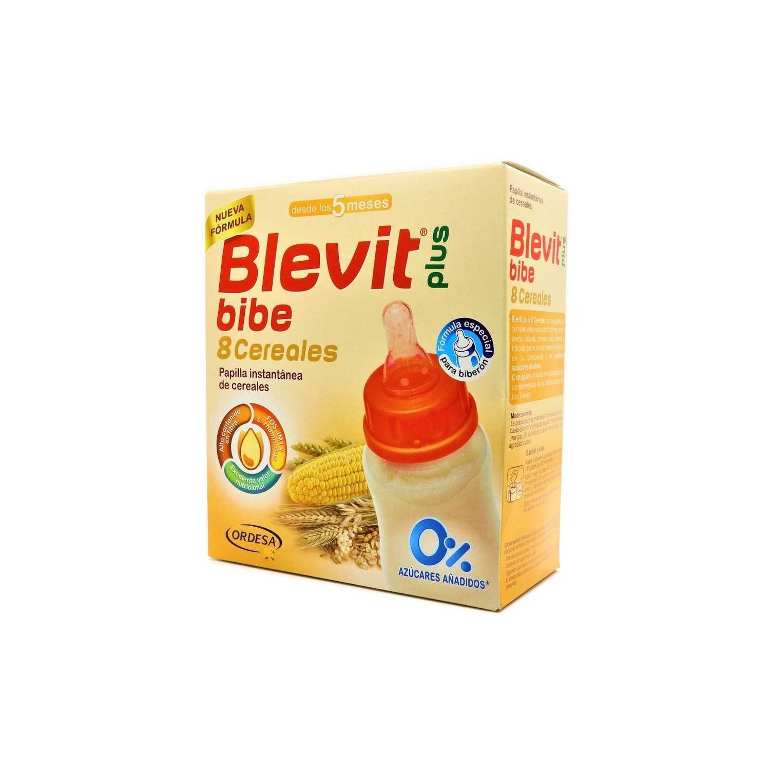 Blevit Plus Bibe 8 cereales y colacao +12m 600 gr
