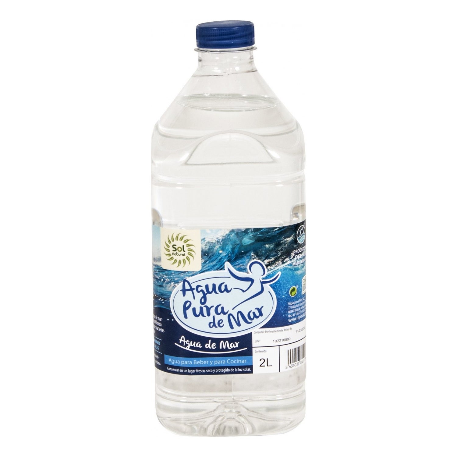 Agua de mar preparada para beber - Bebida Isotónica 1,5 L (Pack de