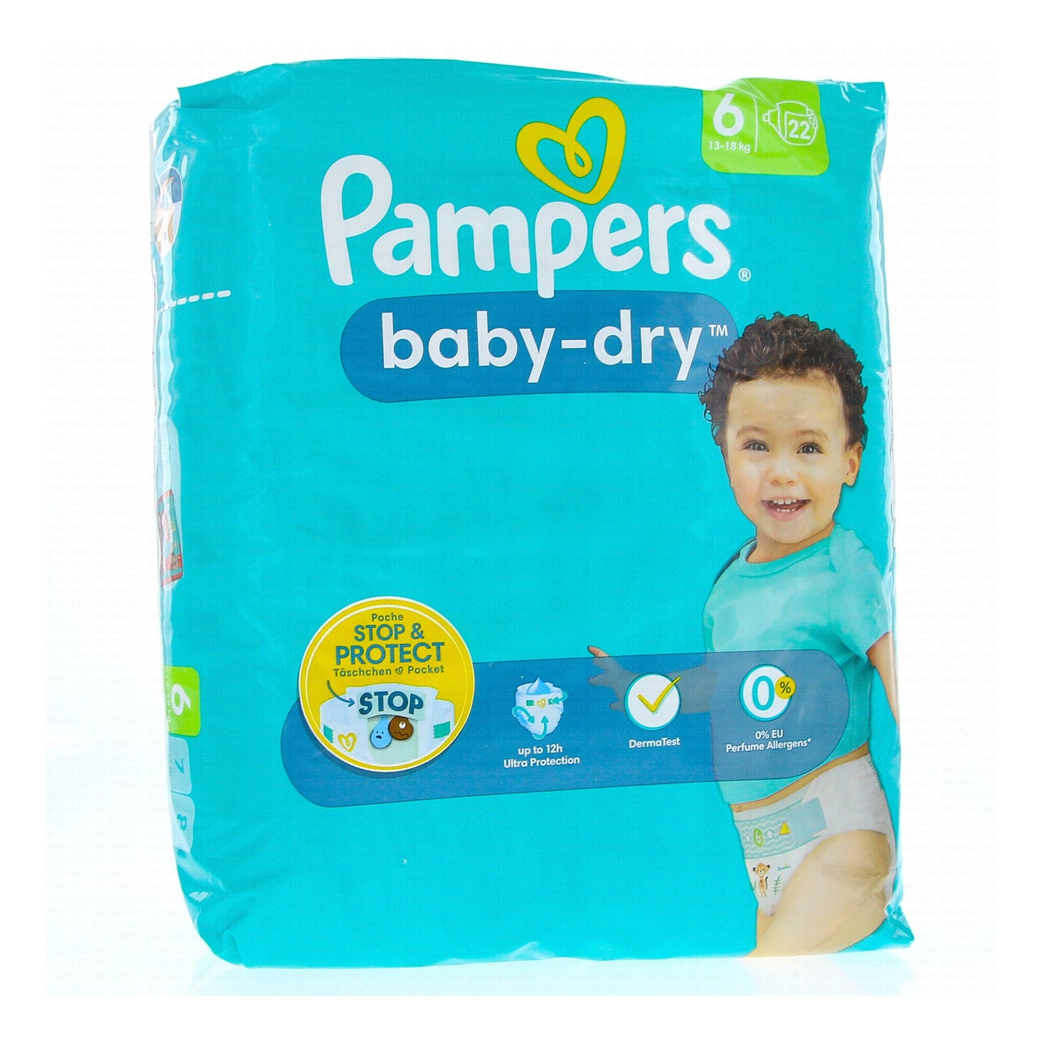 Pampers Baby Dry Pañales 12H Talla 1 21uds