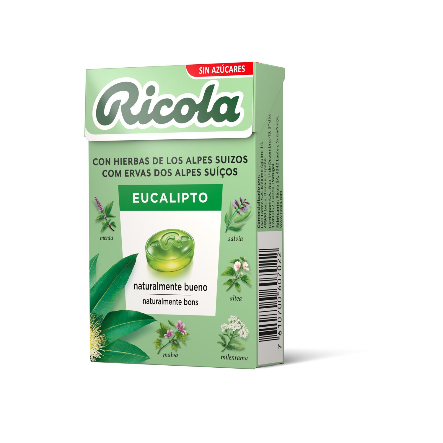 Eucalyptus - RICOLA SANS SUCRE - 52,5 g