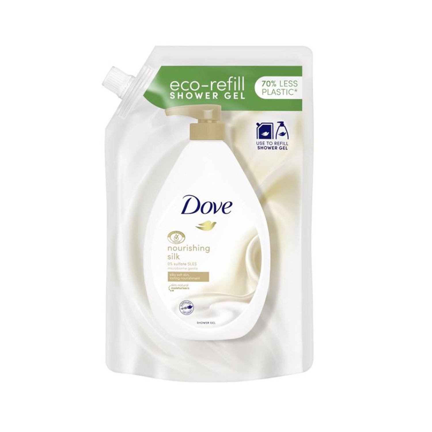 Dove Nourishing Silk Body Wash Shower Gel