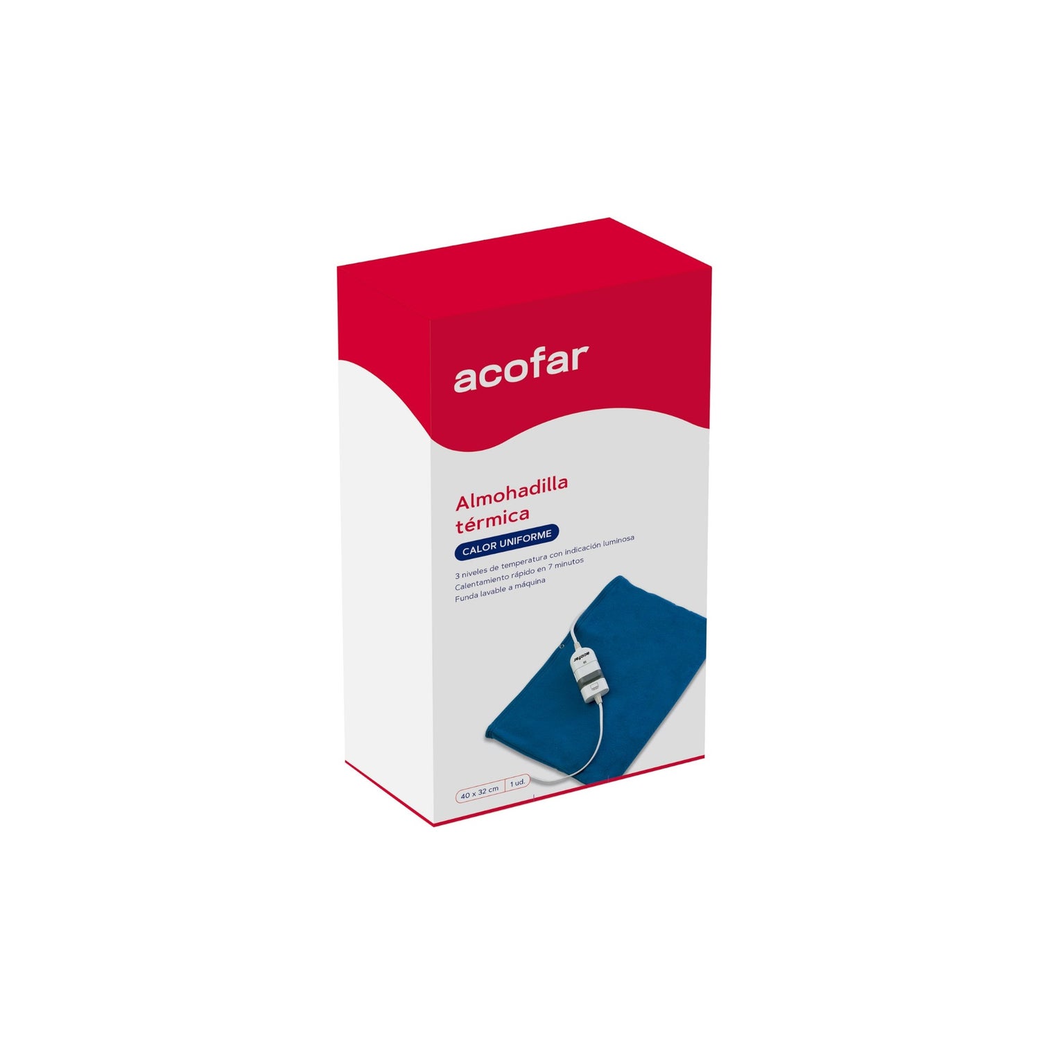 Almohadilla eléctrica confort lumbar de farmacia Acofar - ACOFARMA