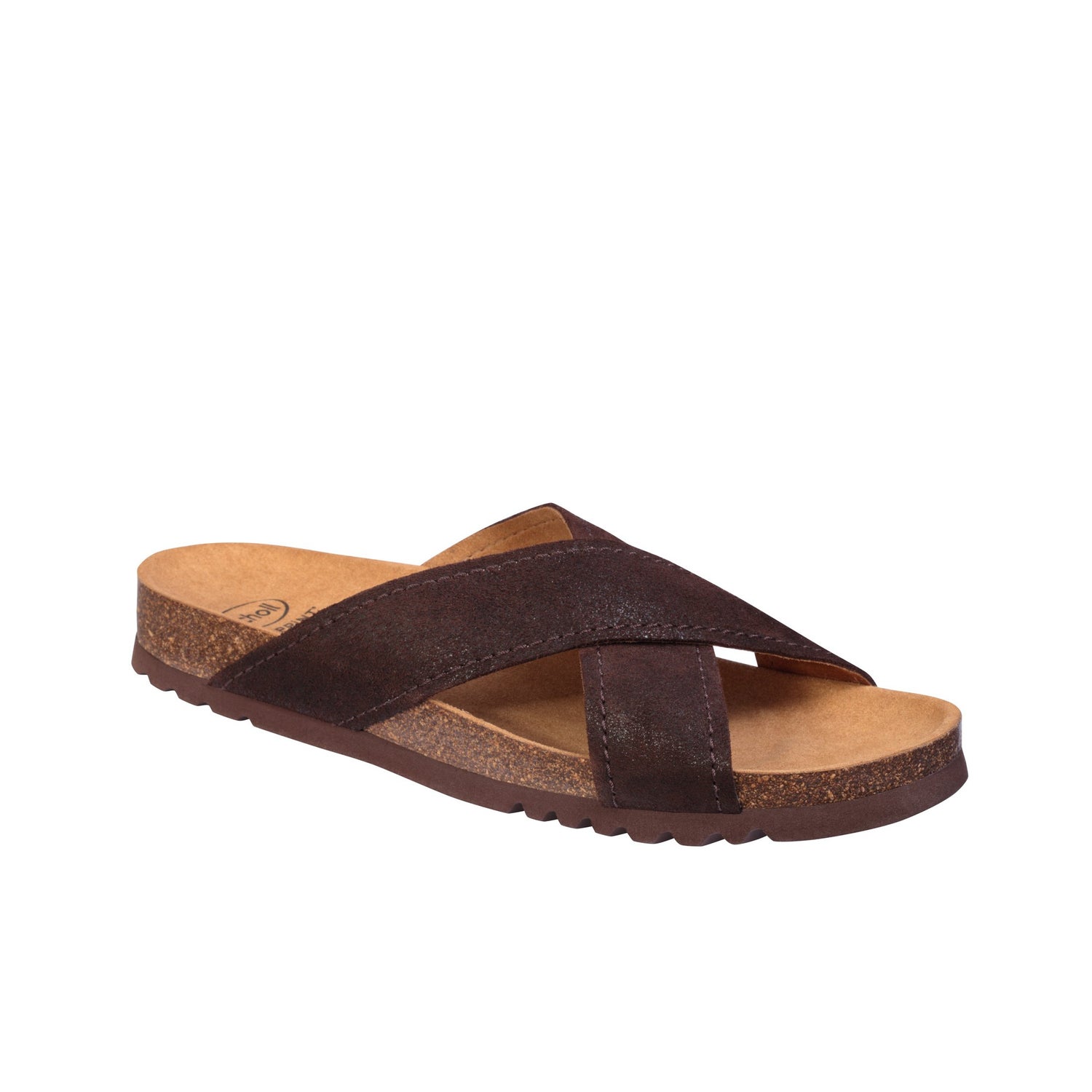 Mules Mujer CHATTAWAK - Color Marrón, Talla 39 EU | Suela Interior De Piel Y Detalles De Bisutería