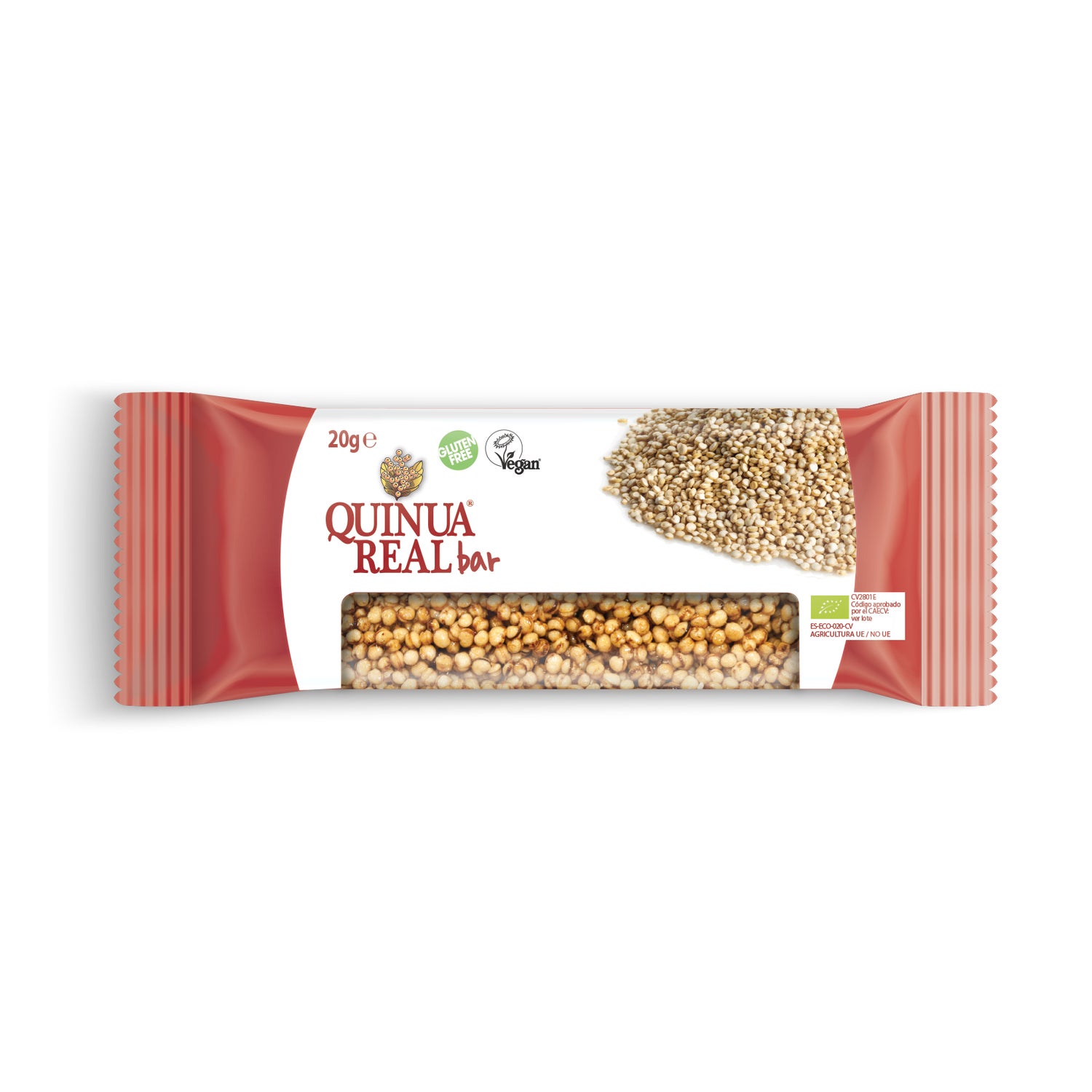Quinua Real Barritas Quinoa Real Pura Bio Sin Gluten 20x20g PromoFarma