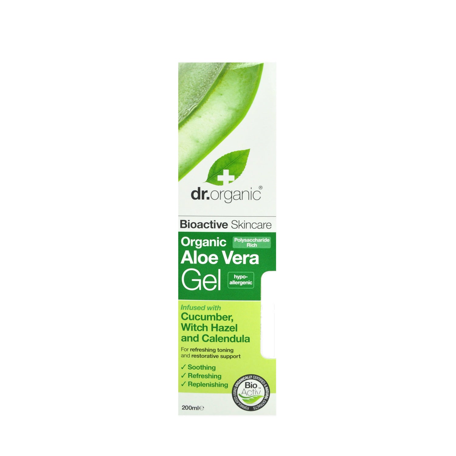 Todos Pence De trato fácil Dr.Organic Aloe Vera Gel con cetriolo 200 ml | PromoFarma